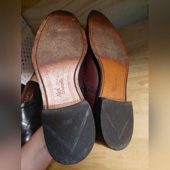 Allen Edmonds Hale Cap Toe Lace Up Oxfords Dress Shoes Burnished Burgundy 9B - Picture 5 of 6